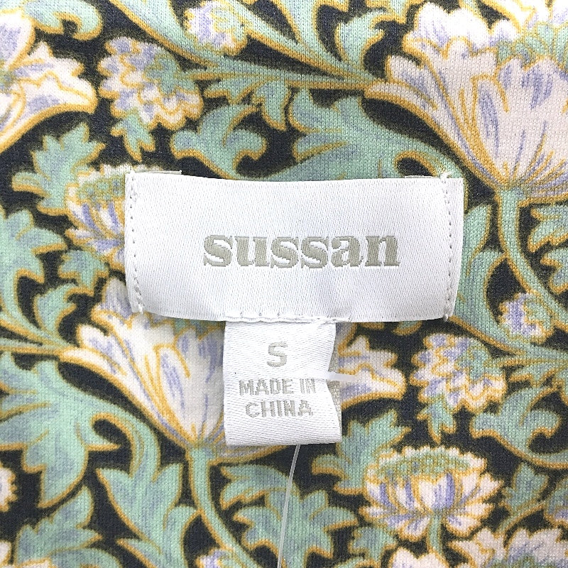 Sussan Green Floral Print Long Sleeve Pajama Sleep Top Ladies Sz S NEW