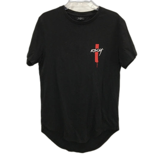 KSCY Black High Times Soft 100% Cotton Scooped Hem T-Shirt Mens Size Medium