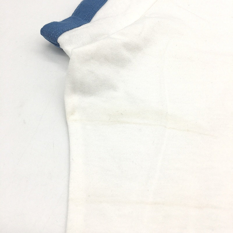 Wrangler Retro Style White Blue Rim Slim Fit Short Sleeve T-Shirt Size 8 NEW