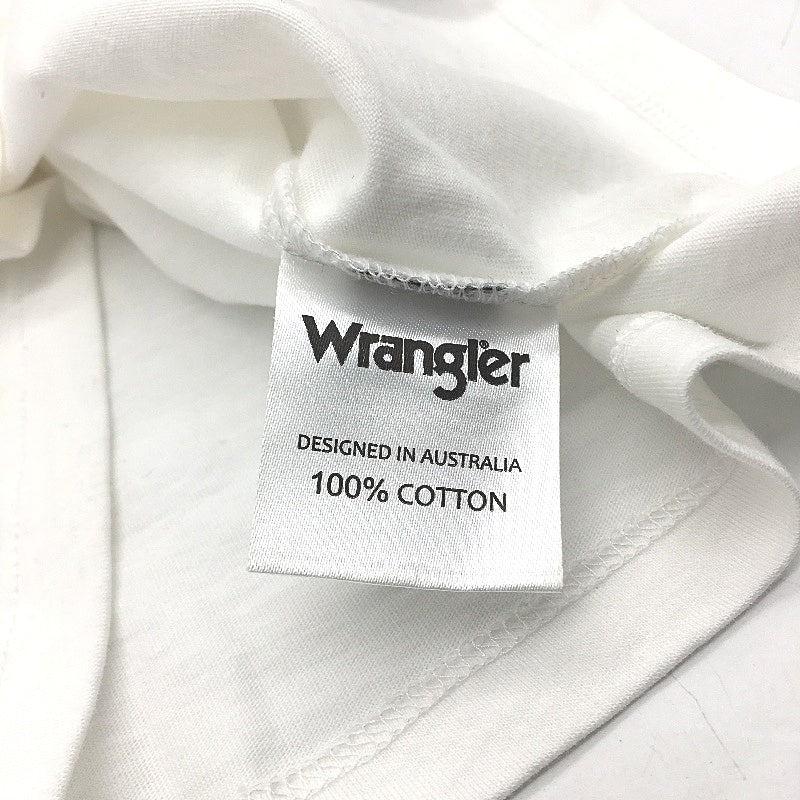 Wrangler Retro Style White Blue Rim Slim Fit Short Sleeve T-Shirt Size 8 NEW