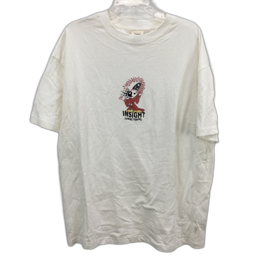 Insight Cosmic Visions White 100% Cotton Classic T-Shirt Mens Size L NEW