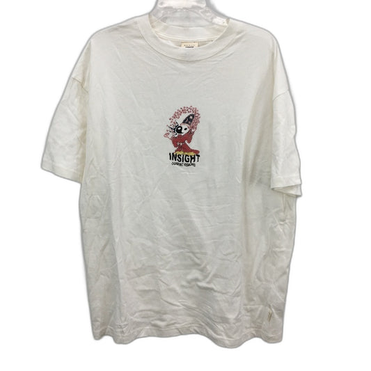 Insight Cosmic Visions White 100% Cotton Classic T-Shirt Mens Size L NEW