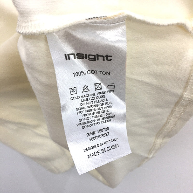 Insight Soft Lemon Gold Glitter Logo 100% Cotton Classic T-Shirt Mens Size S NEW