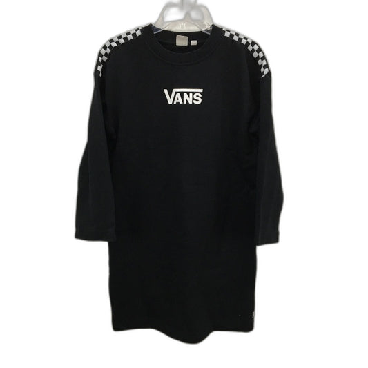 Vans Black White Check Shoulder Extra Long Jumper Mens Size M NEW