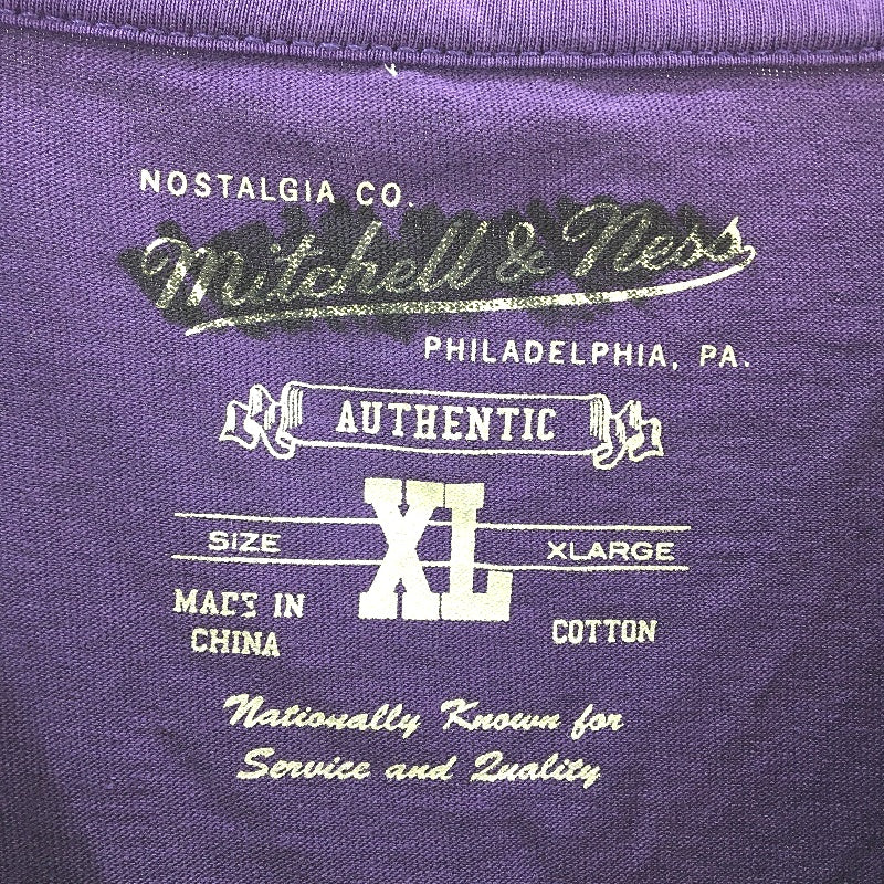 Mitchell & Ness Purple NBA 2000 Champs LA Lakers Cotton T-Shirt Mens Size XL