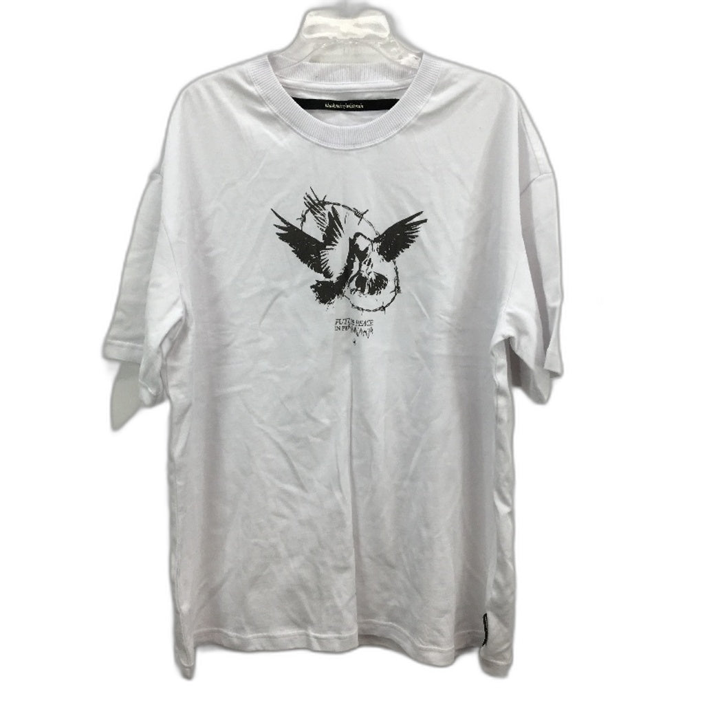 Black Noise White Rain Logo Future Peace Cotton T-Shirt Mens Size XL NEW