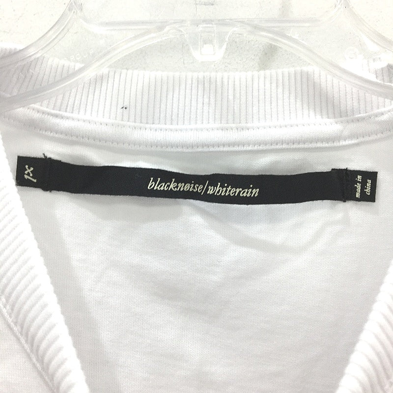 Black Noise White Rain Logo Future Peace Cotton T-Shirt Mens Size XL NEW