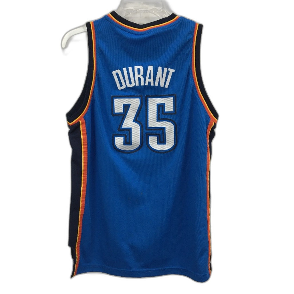 Adidas NBA Royal Blue Oklahoma City Durant 35 Basketball Jersey Mens Size L