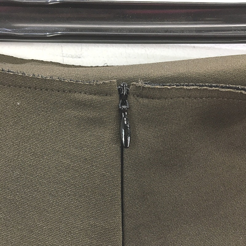 Bassike Chocolate Brown Stretch Longline A Shape Skirt Ladies Approx Size 10