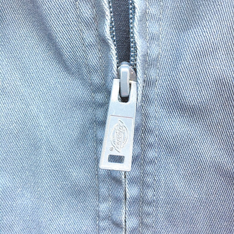 Dickies Blue Cotton Light Drill Zip Up Basic Work Style Jacket Mens Size XL NEW
