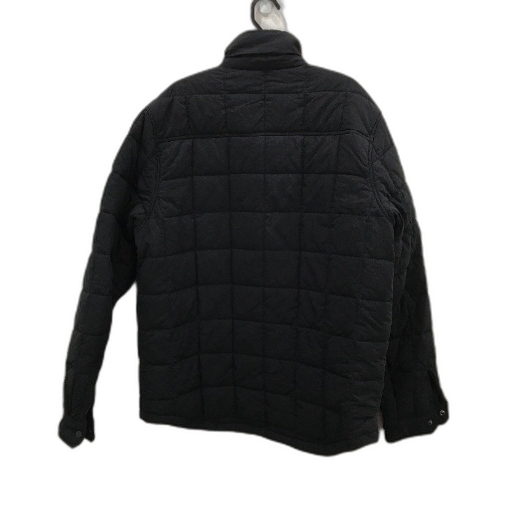 Stussy Garment Co Workgear Black Quilted Snap Button Coat Mens Size L NEW