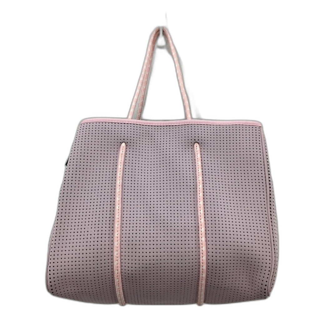 Parfait Ce Cabas Neoprene Pink Beach Tote Bag & Matching Make Up Purse NEW