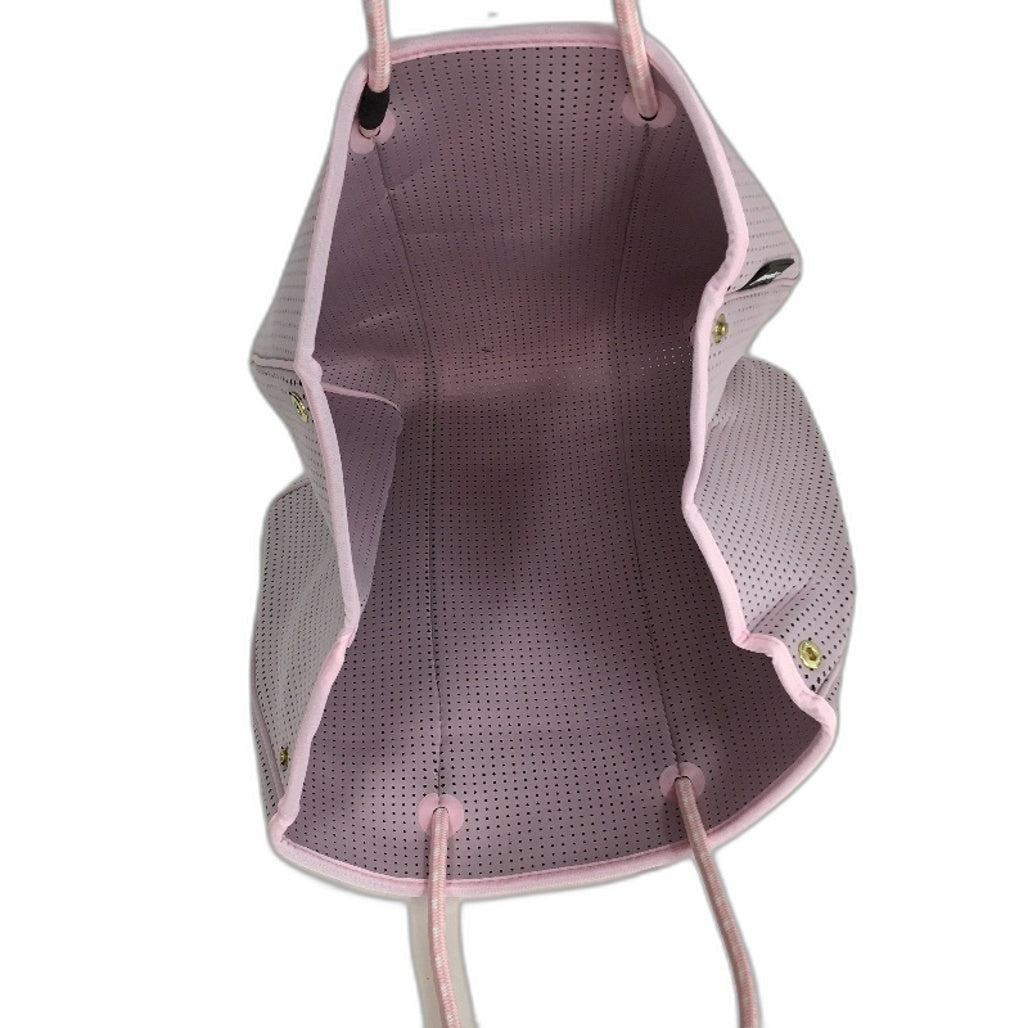 Parfait Ce Cabas Neoprene Pink Beach Tote Bag & Matching Make Up Purse NEW