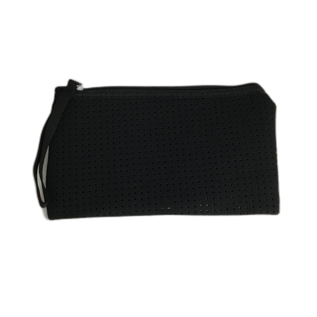 Parfait Ce Cabas Neoprene Black Beach Tote Bag & Matching Make Up Purse NEW