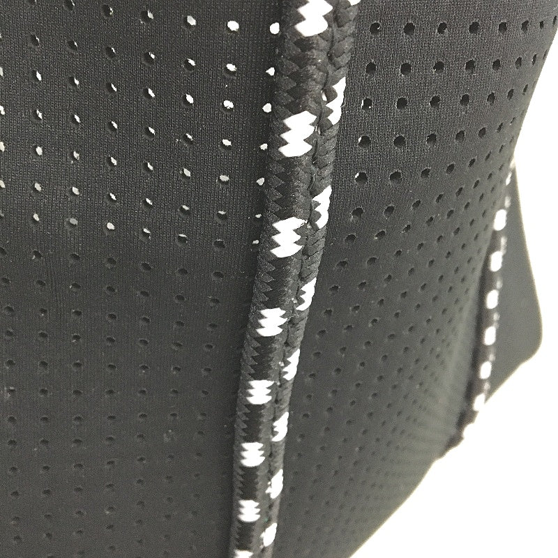 Parfait Ce Cabas Neoprene Black Beach Tote Bag & Matching Make Up Purse NEW