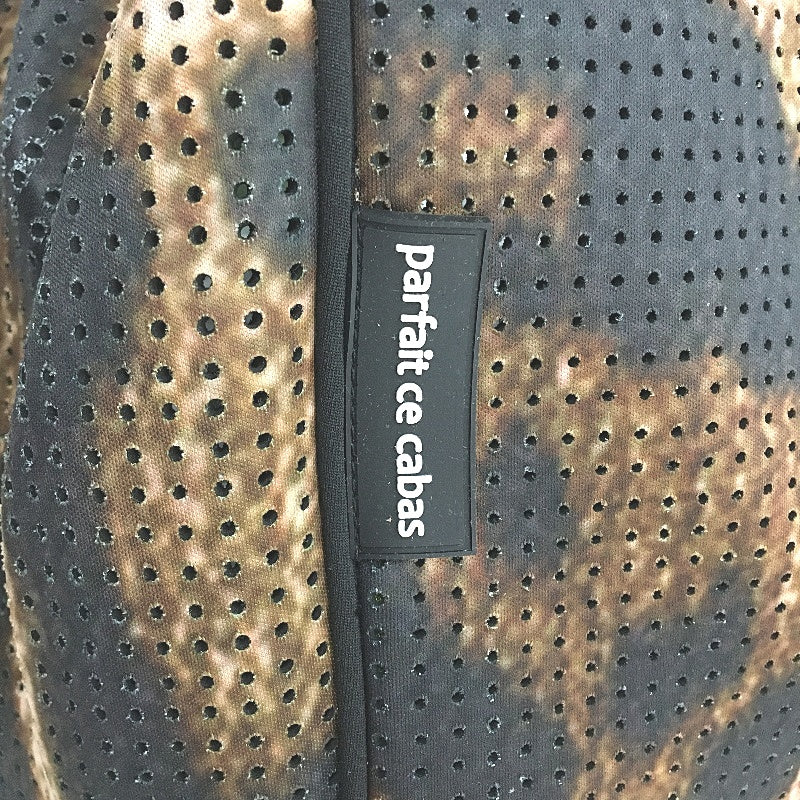 Parfait Ce Cabas Neoprene Brown Beach Tote Bag & Matching Make Up Purse NEW