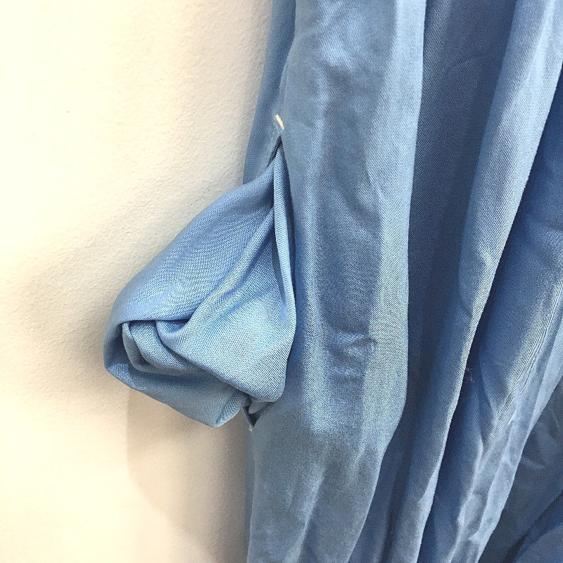 Grab Denim Marine Blue Longline Comfort Cool Dress W/ Pockets Ladies Size 10 NEW