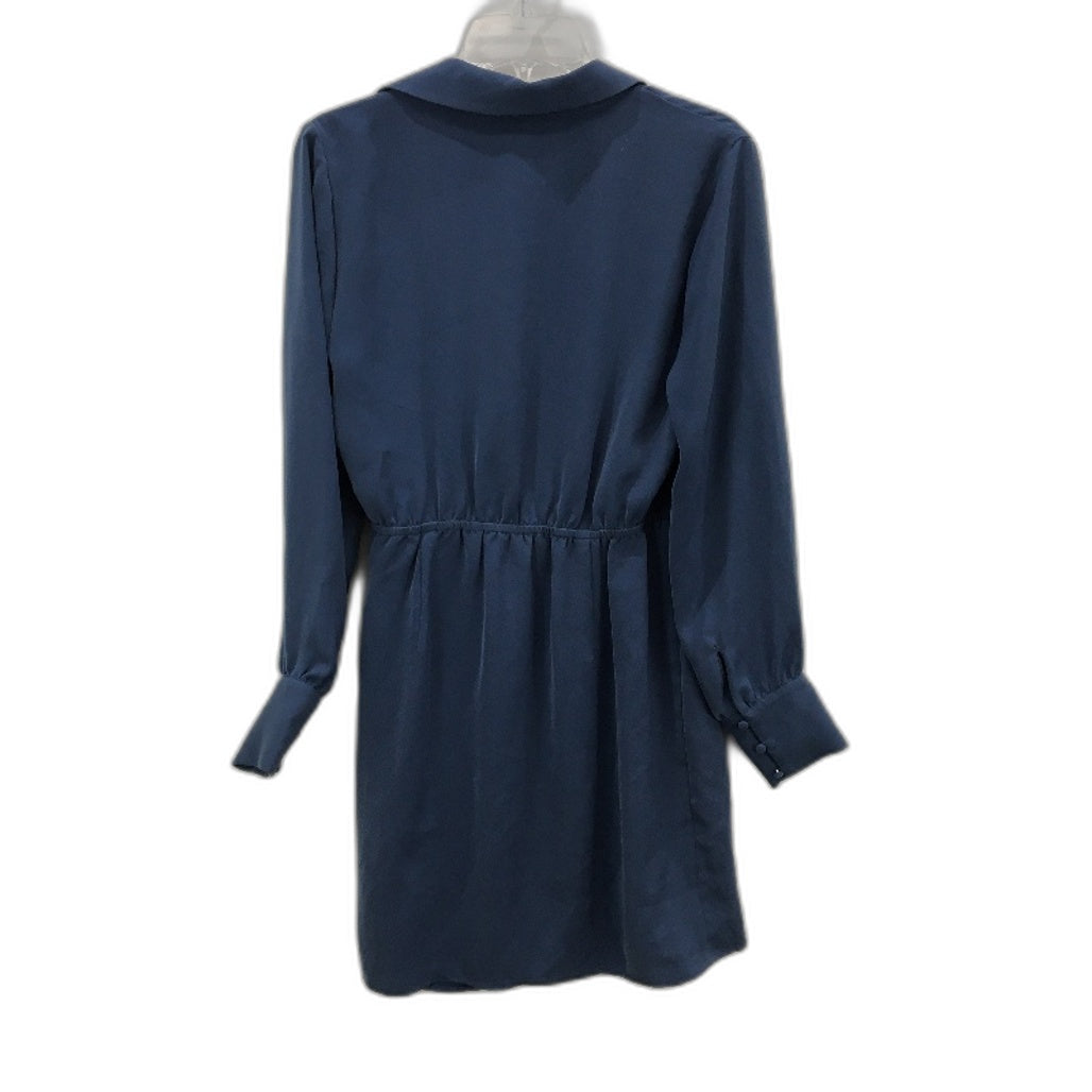 Tokito Russet Dreams Steel Blue Long Sleeve Tie Waist Dress Ladies Size 10 NEW