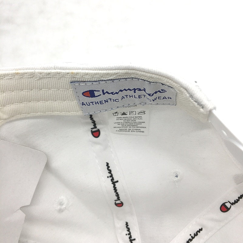 Champion 2 Pack White Black Embroidered Snapback Baseball Caps Unisex OSFM NEW