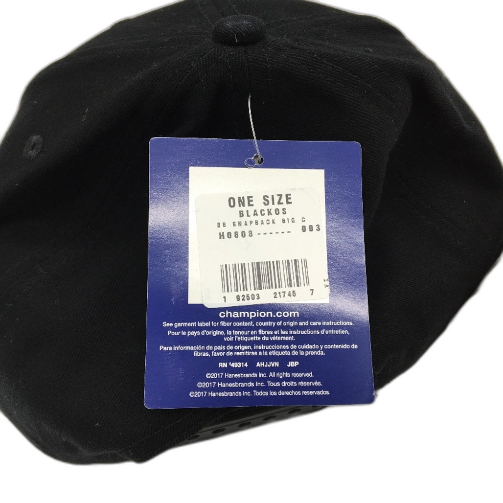 Champion 2 Pack White Black Embroidered Snapback Baseball Caps Unisex OSFM NEW