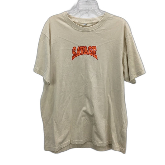 Mister Tee Loose Fit Classic Style 'Savage' Crew Neck T-Shirt Mens Size 2XL