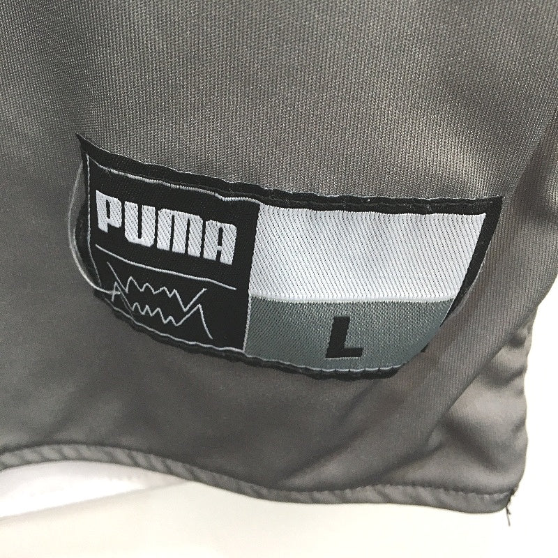Puma Reversible AUSA 1 Hoops Grey Baketball Jersey Tank Mens Size Large
