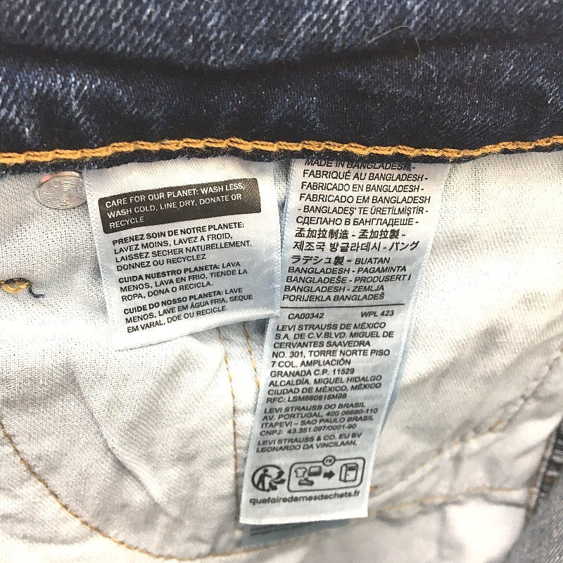 Levi Strauss 511Classic Zip Fly Blue Denim Jeans Ladies Size W34 L32 NEW