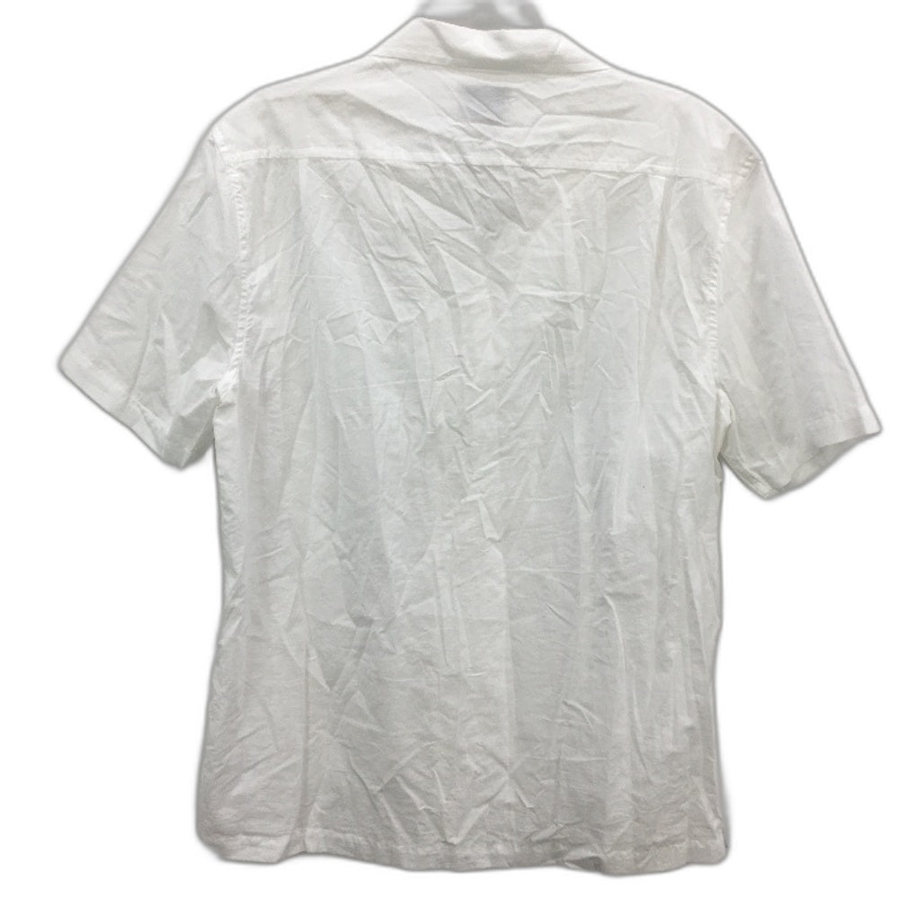 Arvust White 100% Cotton Super Light Casual Resort Short Sleeve Shirt Size M NEW