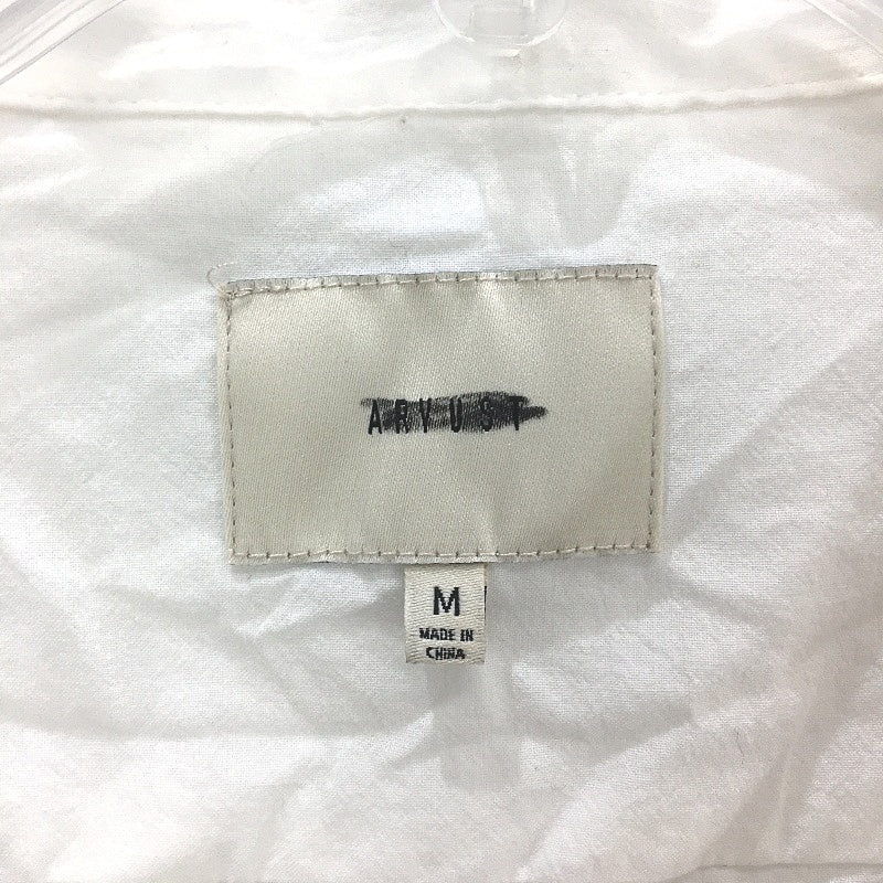 Arvust White 100% Cotton Super Light Casual Resort Short Sleeve Shirt Size M NEW