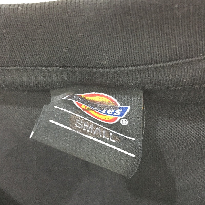 Dickies 100% Cotton Solid Black Classic Style Front Pocket T-Shirt Size S NEW