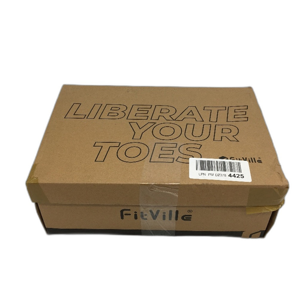 Fitville Navy Low Top Sturdy Core Leather Look Sneakers Mens Size US 8.5 NEW