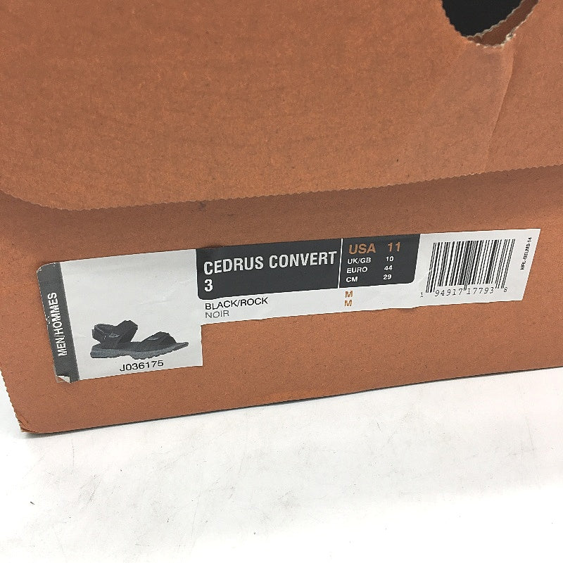 Merrell Cedrus Convert 3 Black Rock Adjustable Summer Sandal Mens US 11 EU44 NEW