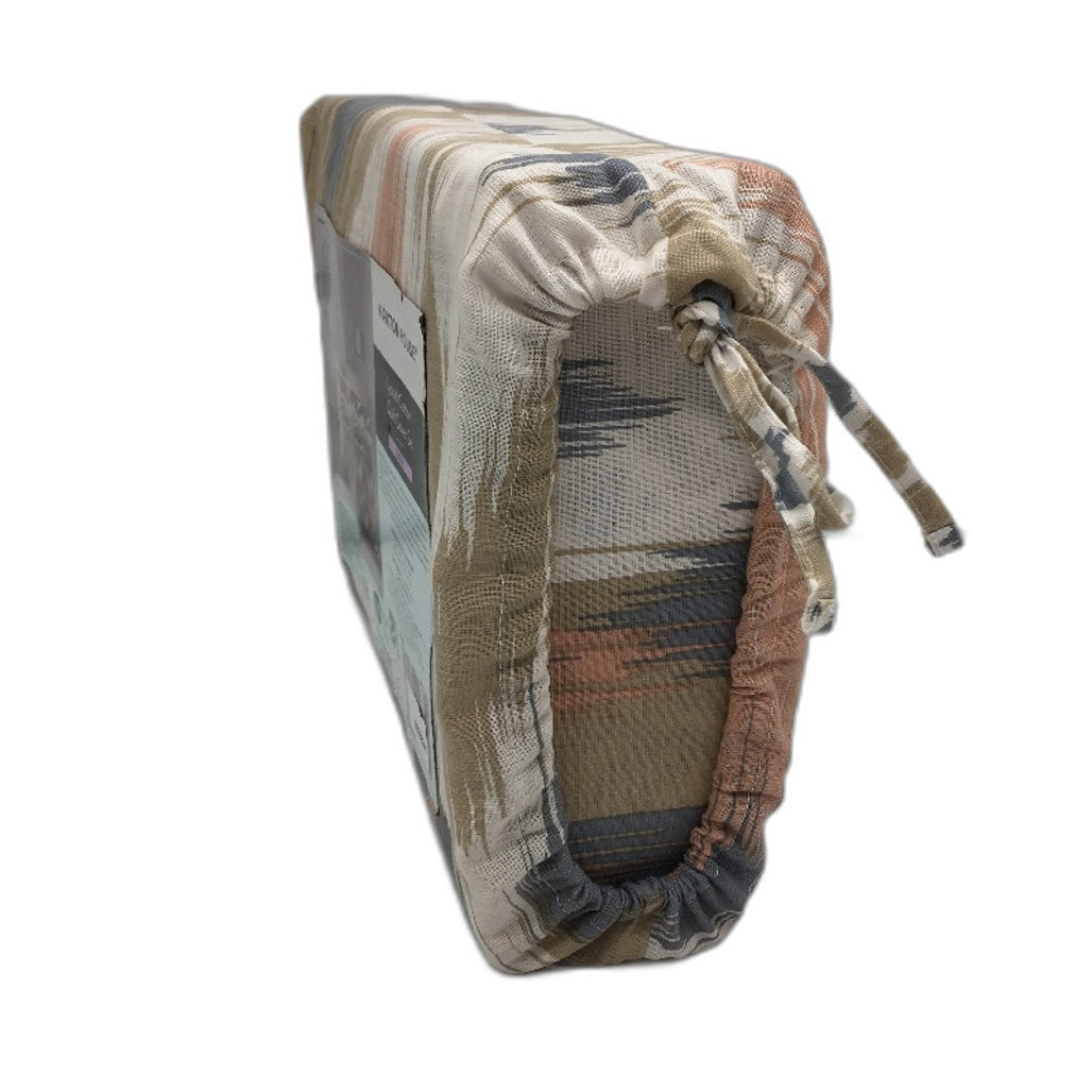 Kirkton House Lyocell Cotton Neutral Toned Pattern Quilt Cover Set QUEEN Bed NEW