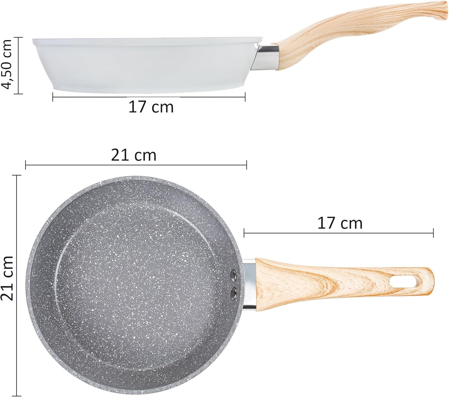 Only Home Non Stick Ceramic 20cm Bakelite Handle Frying Omelet Skillet Pan NEW