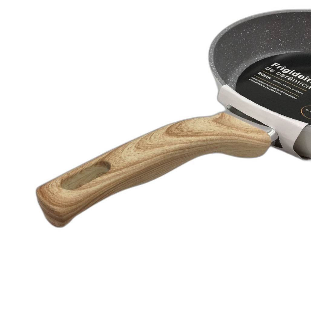 Only Home Non Stick Ceramic 20cm Bakelite Handle Frying Omelet Skillet Pan NEW