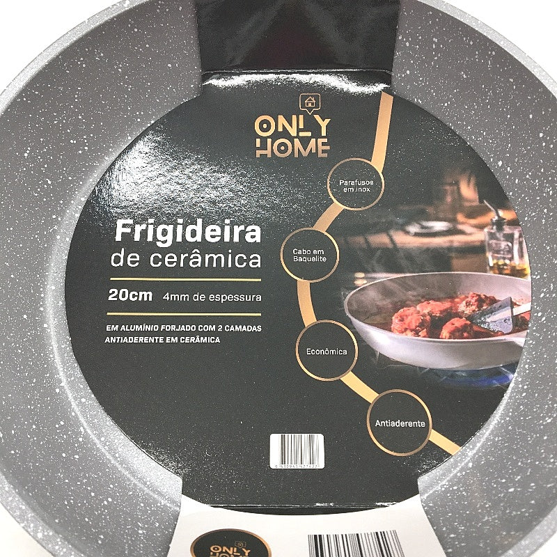 Only Home Non Stick Ceramic 20cm Bakelite Handle Frying Omelet Skillet Pan NEW
