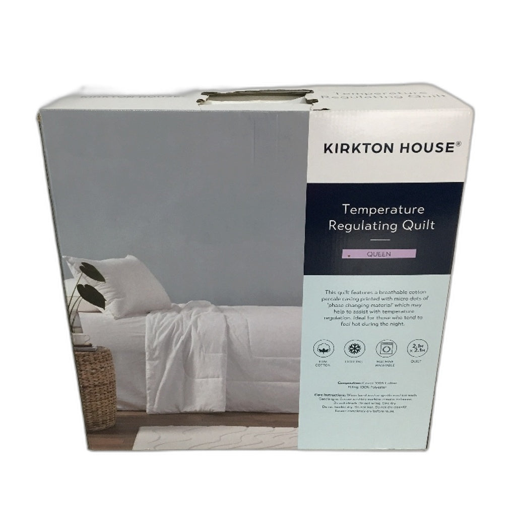 Kirkton House Light Machine Washable Temperature Regulating Quilt QUEEN Bed NEW