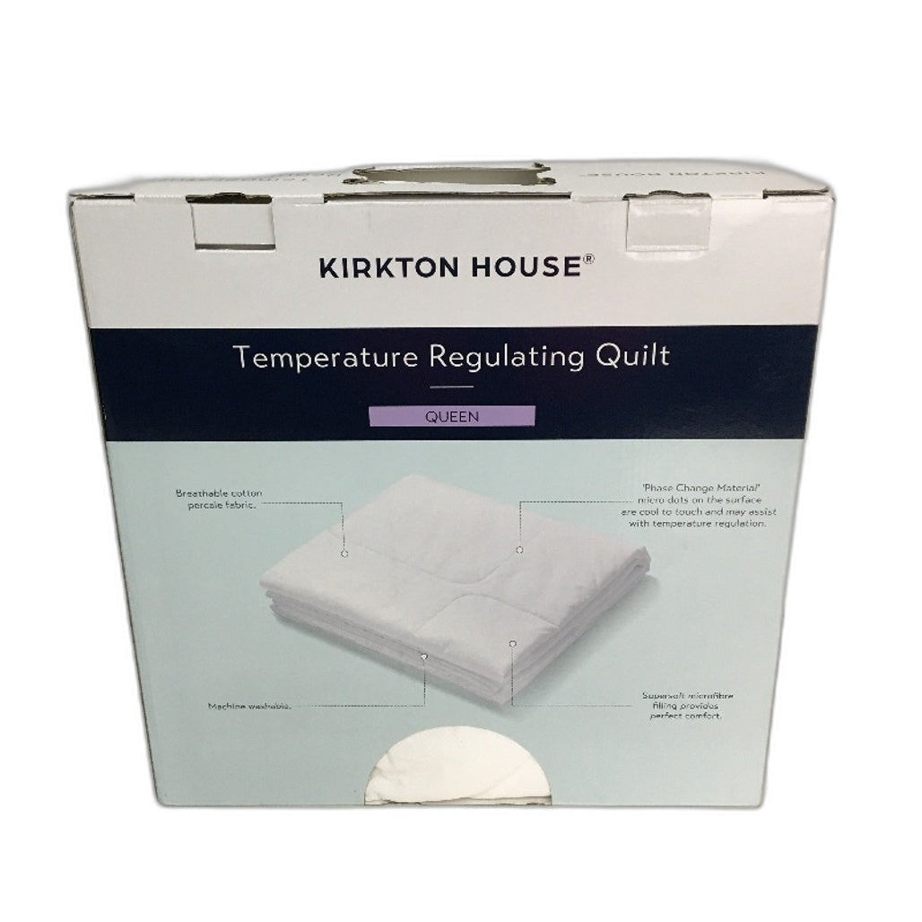 Kirkton House Light Machine Washable Temperature Regulating Quilt QUEEN Bed NEW