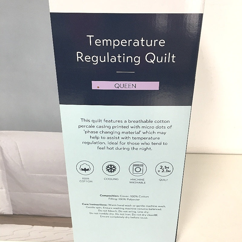 Kirkton House Light Machine Washable Temperature Regulating Quilt QUEEN Bed NEW