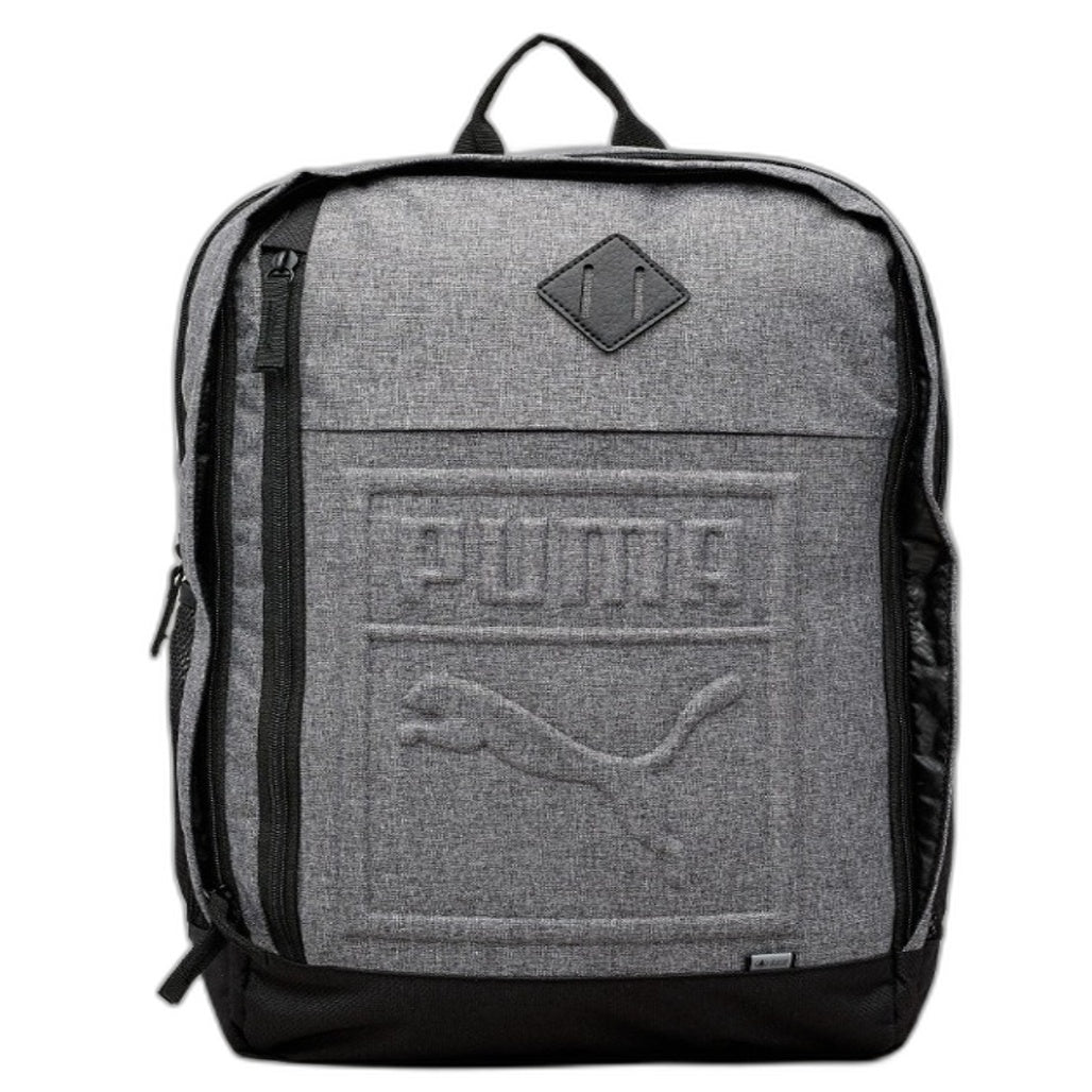 Puma Sports 27L Adjustable Strap Padded Backpanel Grey Heather Backpack NEW