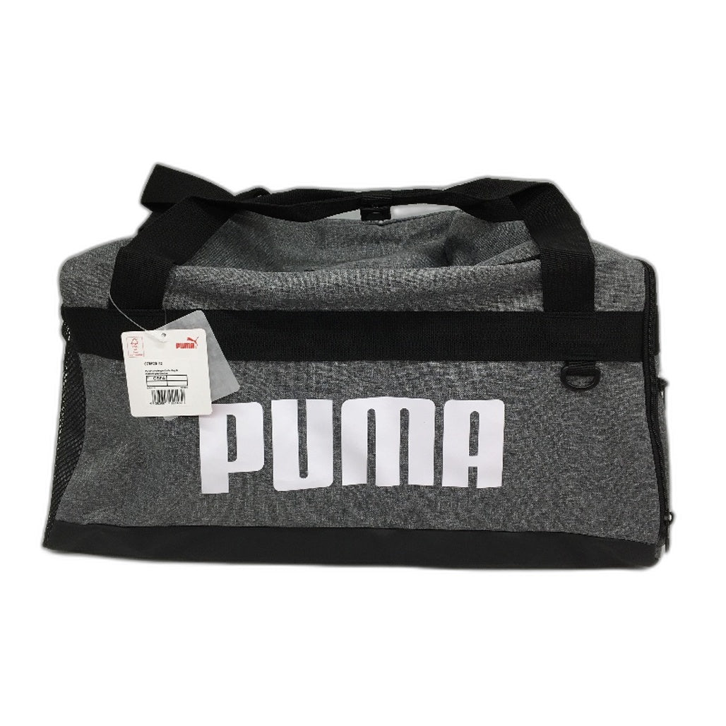 Puma Sports 58L Grey Heather Challenge Medium Holdall Toploader Duffle Bag NEW