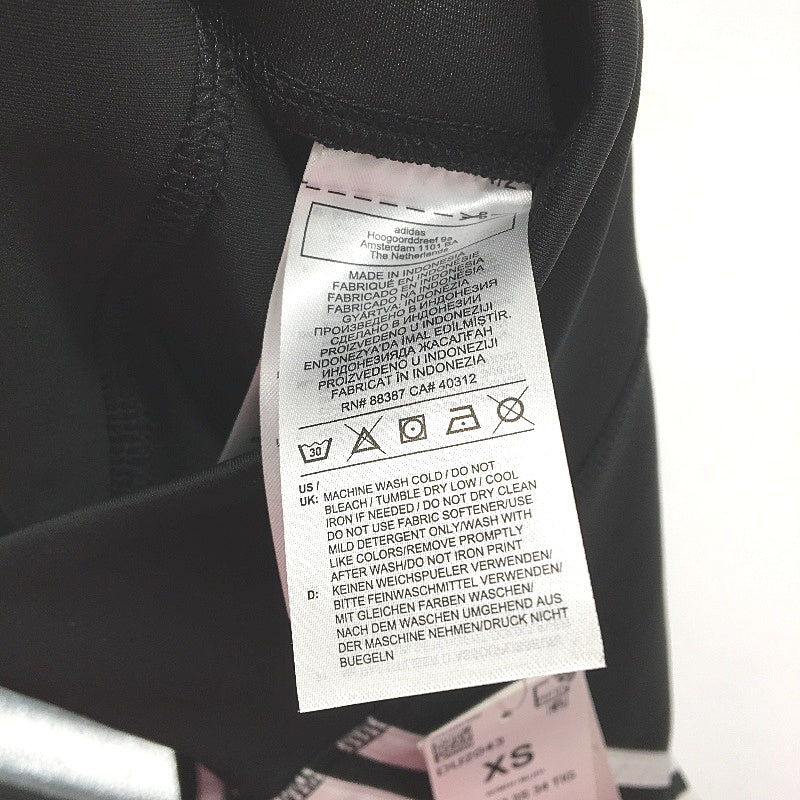 Adidas Aeroready Triple Stripe Black Tights Hidden Pocket Ladies Size XS 4-6 NEW