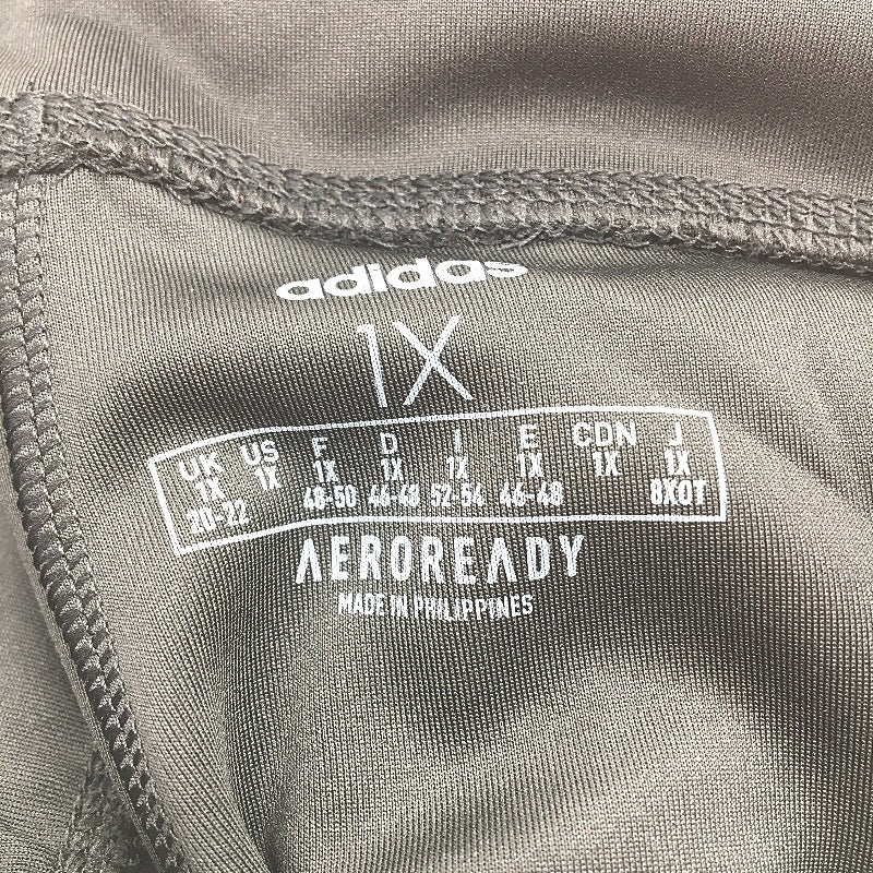 Adidas Aeroready Training Black Mesh Calf 3/4 Length Tights Size 1X UK 20-22 NEW