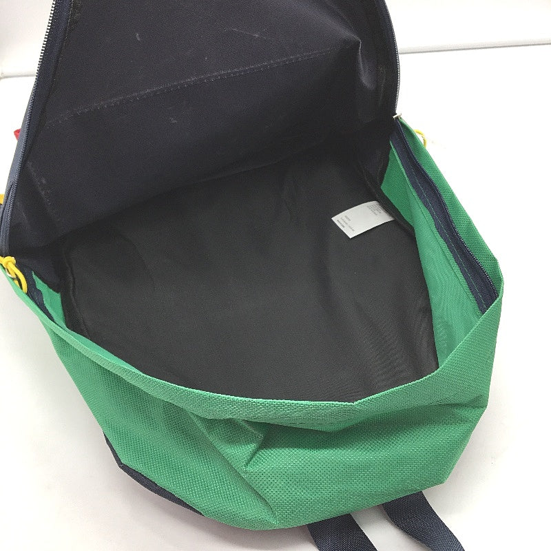 Navy Green Red & Yellow 14.5L Junior Classic Lightweight Backpack 40cm NEW