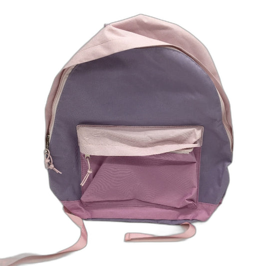 Dual Pink & Purple 14.5L Junior Classic Lightweight Kids Backpack 40cm NEW