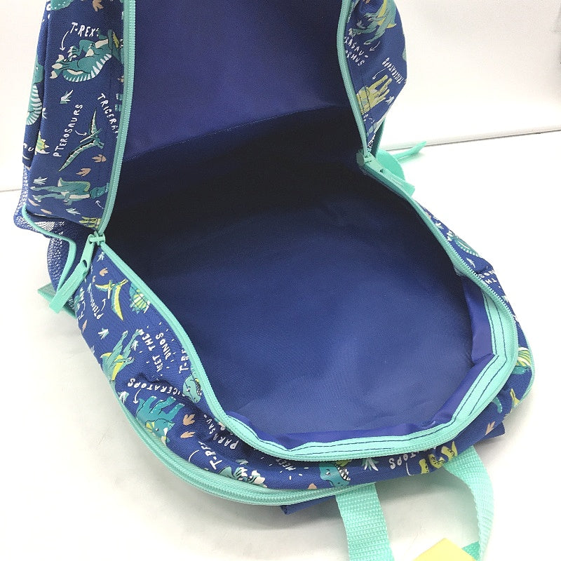 Rpyal Blue Dinosaur Themed Print 3 Piece Dino Backpack & Lunch Bag Set NEW