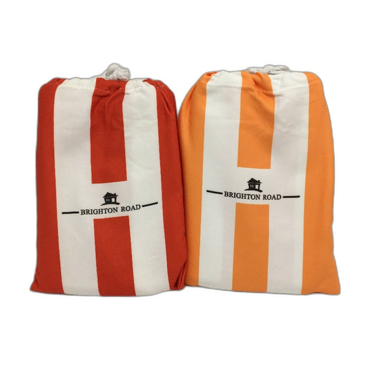 Brighton Road 2Pck Red Orange Sand Free Lightweight Microfibre Beach Towels NEW