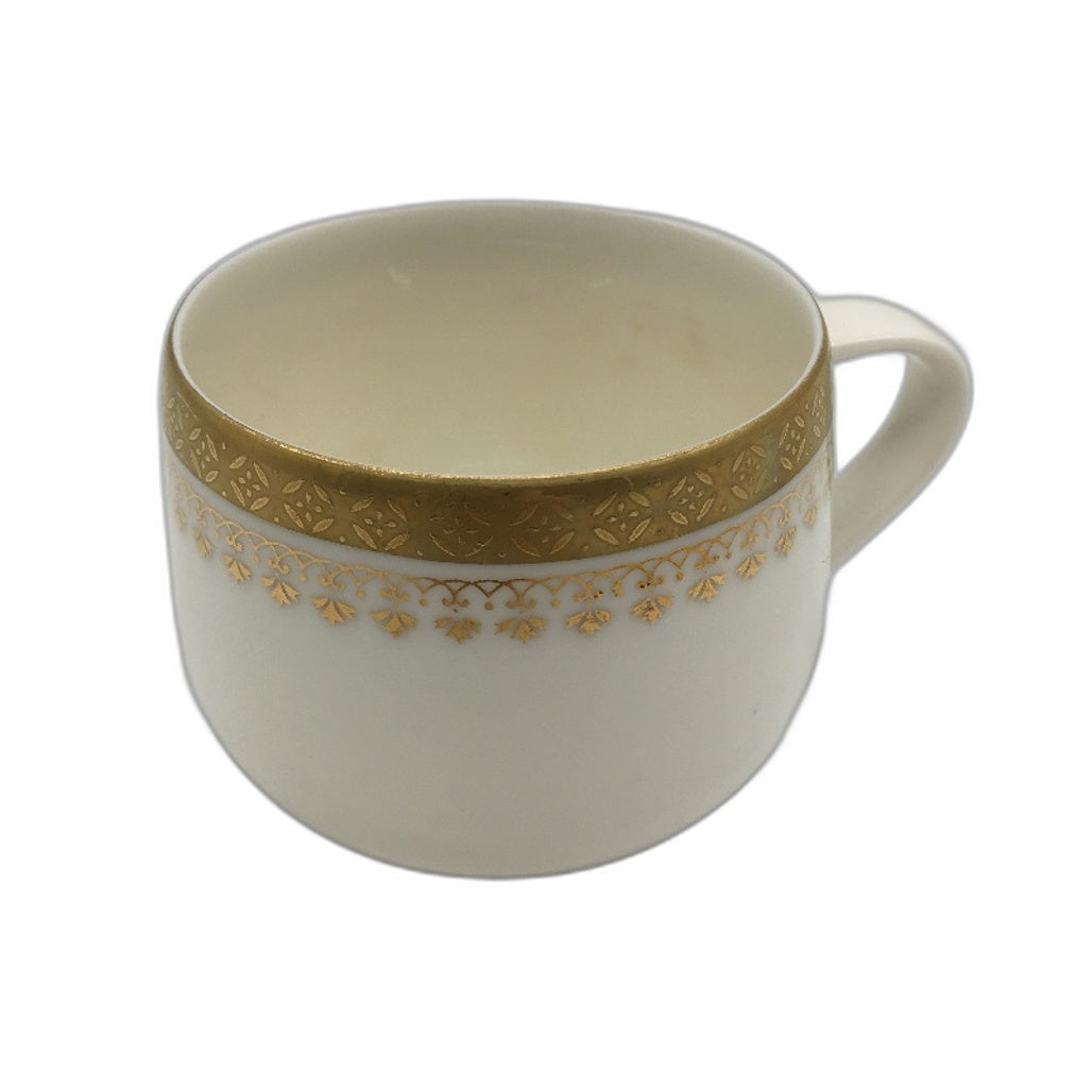 VINTAGE 12 Piece Seyei Shellbone Gold Lace Fine China Cup Set Made In Japan