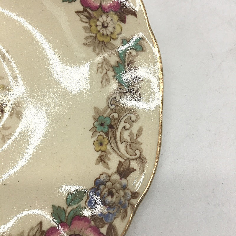 VINTAGE J&G Meakin England Sunshine Floral Print 7 Saucers & 1 Tea Cup