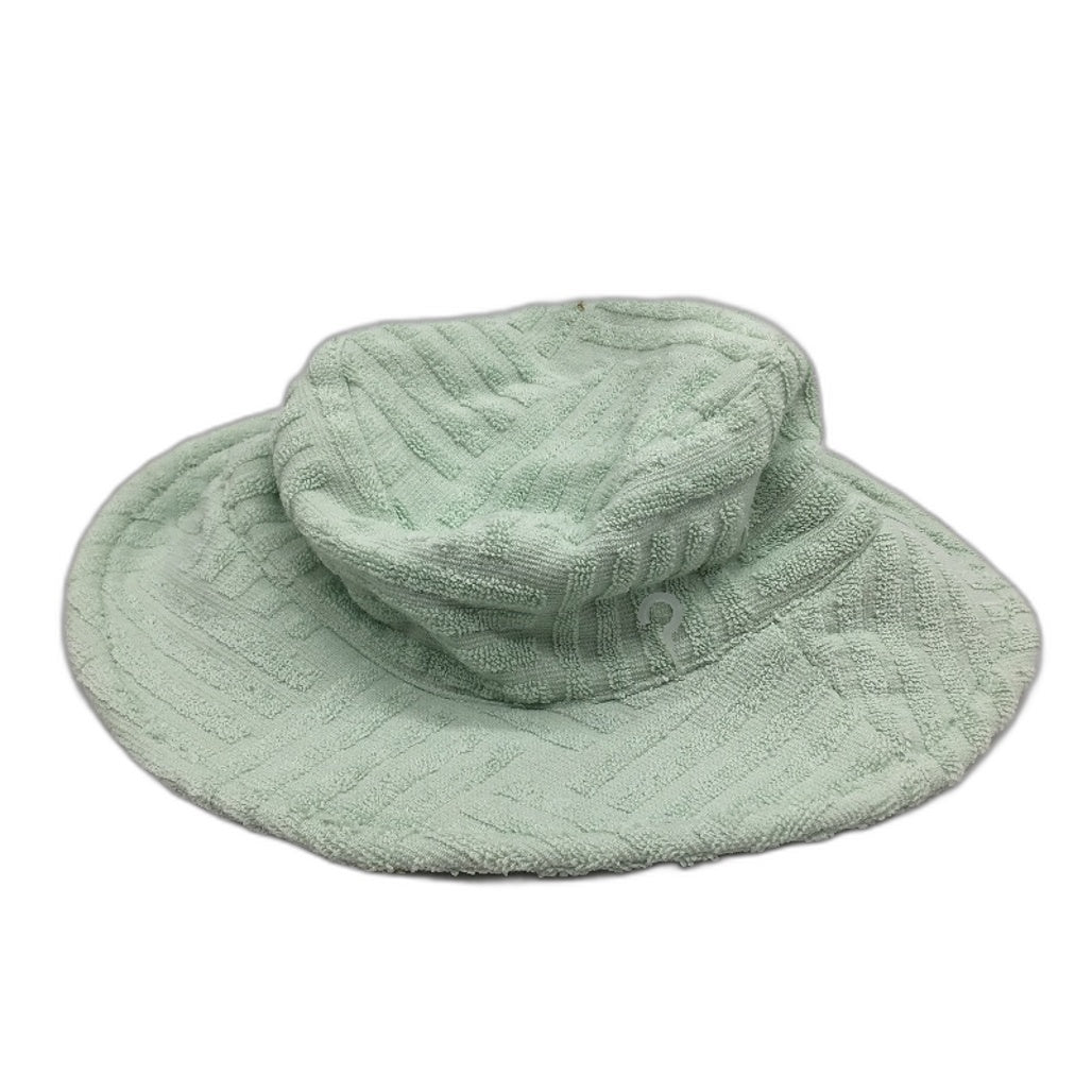 Subtitled Pastel Green Towel Textured Bucket Hat Cotton Unisex One Size NEW
